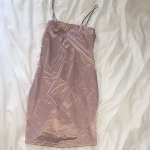 Oh Polly bodycon satin dress